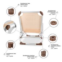 Ανταλλακτικό Πλαστικό Πίσω Μπάρας για Καρεκλάκι Escape Καφέ 15BR09