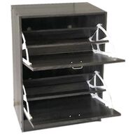 Παπουτσοθήκη με Δύο Πόρτες 63x24x80cm Γκρί Οξιά VELCO Pro Systems 63-35242-30