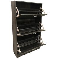 Παπουτσοθήκη με Τρείς Πόρτες 63x24x115cm Γκρι Οξιά VELCO Pro Systems 63-35266-30