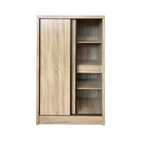 Ντουλάπα με Δύο Πόρτες Συρόμενες 98x52x180cm Σφένδαμος VELCO Pro Systems 64-38557-29