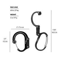 Άγκιστρο με Περιστρεφόμενο Καραμπίνερ Heroclip Medium Forest Green GEAR AID 21161