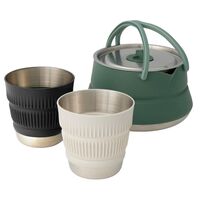 Detour Ανοξειδωτο σετ Μαγειρικων Σκευων με Βραστηρα (2 Ατομα, 3 Σκευη)