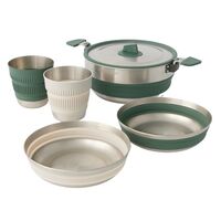 Detour Ανοξειδωτο σετ Μαγειρικων Σκευων με μια Κατσαρολα 3l (2 Ατομα, 5 Σκευη)