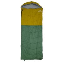 Υπνόσακος 200+30x88cm 300gr Cuesta 300 Green/Yellow BIGFOUR 12374
