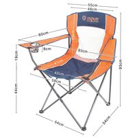 Καρέκλα Σπαστή Escape Πορτοκαλί/Μπλε 15656