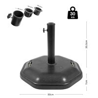 Βάση Ομπρέλας Οκτάγωνη Τσιμεντένια 30Kg 12282