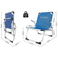 Καρεκλάκι Παραλίας ESCAPE Max Μπλε 15668