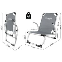 Καρεκλάκι Παραλίας ESCAPE High Γκρι 15681