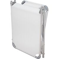 Ξαπλώστρα Τρίσπαστη Παραλίας ESCAPE Άσπρη/Γκρι 15562