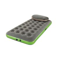 Στρώμα Ύπνου Φουσκωτό Ημίδιπλο 188x99x22cm Roll & Relax Twin Γκρί/Πράσινο BESTWAY 15366