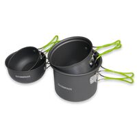 Σετ Μαγειρέματος Αλουμινίου Για Camping 4τμχ COMPASS 21379