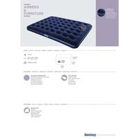 Στρώμα Ύπνου Φουσκωτό Υπέρδιπλο Queen 203x152x22 BESTWAY 15332