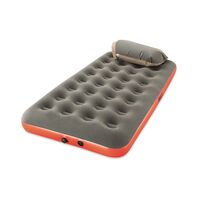 Στρώμα Ύπνου Φουσκωτό Ημίδιπλο 188x99x22cm Roll & Relax Twin Γκρί/Πορτοκαλί BESTWAY 15366