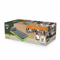 Στρώμα Ύπνου Φουσκωτό Ημίδιπλο 188x99x22cm Roll & Relax Twin Γκρί/Πορτοκαλί BESTWAY 15366