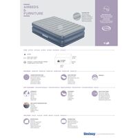 Στρώμα Ύπνου Φουσκωτό Υπέρδιπλο Με Ενσωματωμένη Ηλεκτρική Αντλία Tritech Quadcomorft 203x152x42cm BESTWAY 15440