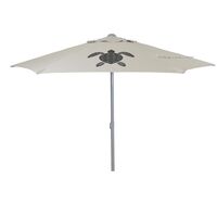 Ομπρέλα Παραλίας 2m 6 Ατσάλινες Ακτίνες UPF 50+ LAGOON Beige SUMMER CLUB 18348