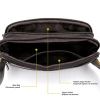 Τσαντάκι Μέσης Δερμάτινο Καφέ Cardinal 8966