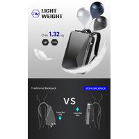 Σακίδιο πλάτης Αντικλεπτικό 22L Laptop 17,3 Bopai 61-93319A μαύρο