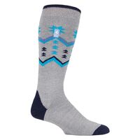 Κάλτσες Ανδρικές Μακριές Ισοθερμικές Ski Ultra Lite Fairisle-Grey Heat Holders 80069