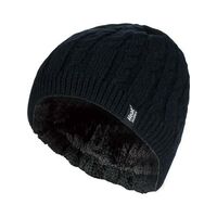 Σκούφος Γυναικείος Με Θερμική Επένδυση Heat Weaver Hat Black Heat Holders 80113