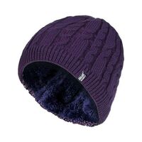 Σκούφος Γυναικείος Με Θερμική Επένδυση Heat Weaver Hat Purple Heat Holders 80113