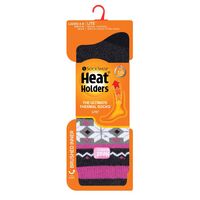 Κάλτσες Γυναικείες Ισοθερμικές Jacquard Lite Black Charcoal Heat Holders 80023