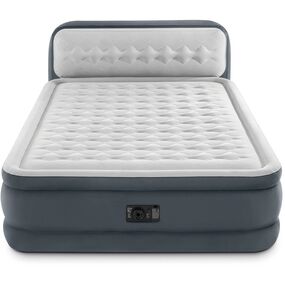 Στρώμα Ύπνου Φουσκωτό Υπέρδιπλο 152x236x86cm Ultra Plush Headboard Queen INTEX 64448