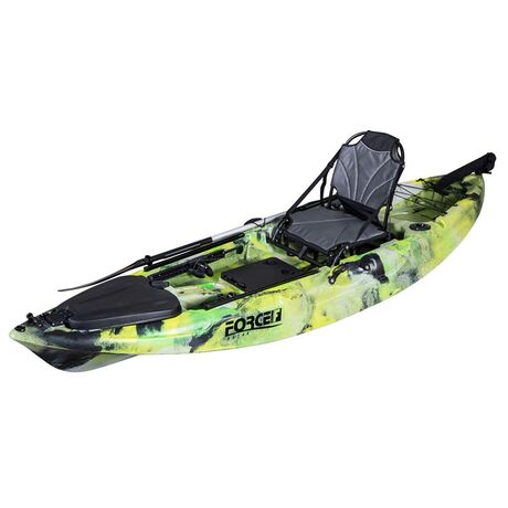 Καγιάκ Ψαρέματος Ενός Ατόμου Marlin SOT Full 292cm Πράσινο Παραλλαγής FORCE 0100-0122GR