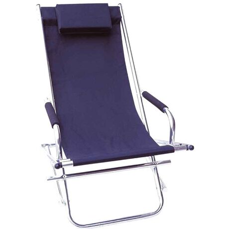 ΠΟΛΥΘΡΟΝΑ ΜΠΛΕ ΑΛΟΥΜΙΝΙΟΥ  ROCKINGCHAIR POLYESTER 151-8994-1