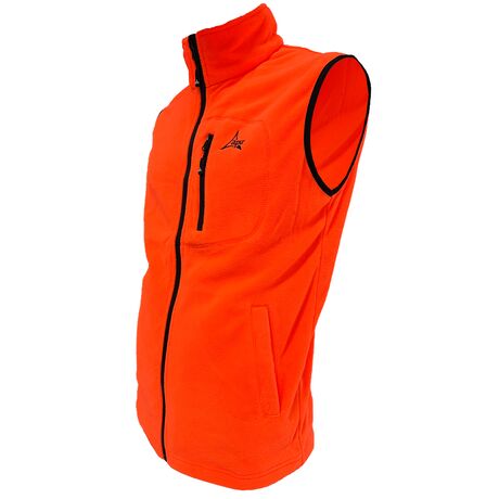 Γιλέκο Ανδρικό Fleece Με Φερμουάρ Πορτοκαλί NEPAL APU 80526
