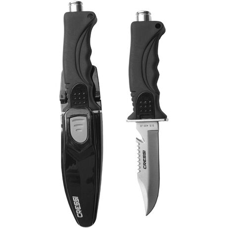 Μαχαίρι Κατάδυσης Με Ανοξείδωτη Λεπίδα 11cm SKORPION CRESSI