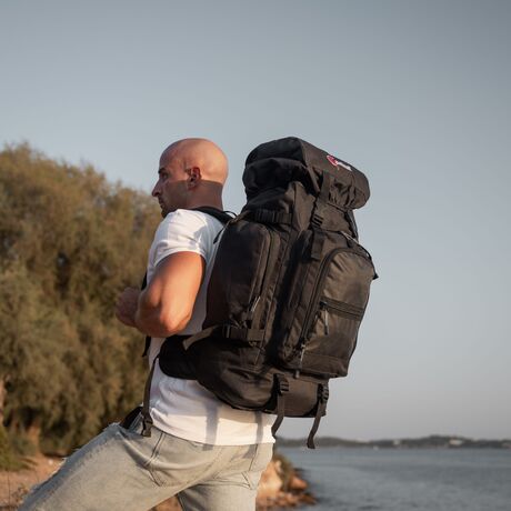 Σακίδιο πεζοπορίας Cardinal αδιάβροχο Daypack 60L 521 μαύρο Σακίδιο πεζοπορίας Cardinal αδιάβροχο Daypack 60L 521 μαύρο