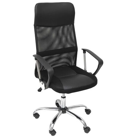 ΚΑΡΕΚΛΑ ΓΡΑΦΕΙΟY ΜΑΥΡΟ ΕΠΙΦΑΝΕΙΑ:ΔΙΑΤΡΗΤΟ & PVC ΜΠΡΑΤΣΑ:ΜΕΤΑΛΛΙΚΑ ΧΡΩΜΙΟΥ ΜΕ ΕΠΕΝΔΥΣΗ PP ΒΑΣΗ:ΜΕΤΑΛΛΙΚΗ ΧΡΩΜΙΟΥ 66-18658-1