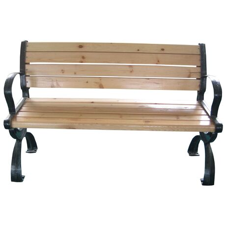 ΠΑΓΚΑΚΙ ΕΝΙΣΧΥΜΕΝΟ ΜΕΤΑΛΛΙΚΟ ΜΕ ΞΥΛΟ-ΔΙΑΣΤΑΣΕΙΣ: L152xW52xH74/37cm 182-2488