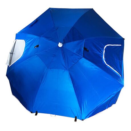 ΟΜΠΡΕΛΑ-ΣΚΗΝΗ ΠΑΡΑΛΙΑΣ ΜΠΛΕ 2,35m ΜΕΤΑΛΛΙΚΗ 371-1879-1S