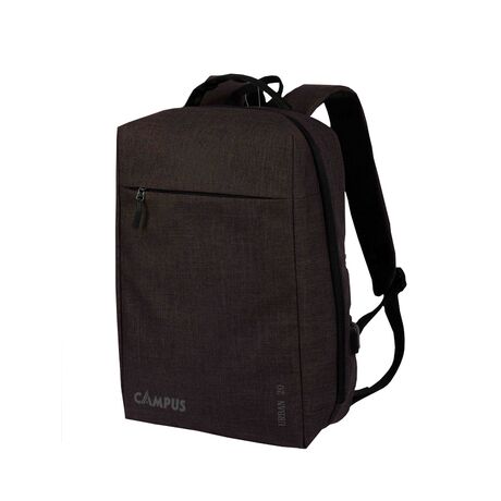 CAMPUS ΣΑΚΙΔΙΟ ΠΛΑΤΗΣ URBAN 20 Lt. ΜΑΥΡΟ ΜΕ ΘΥΡΑ USB 810-2104-14