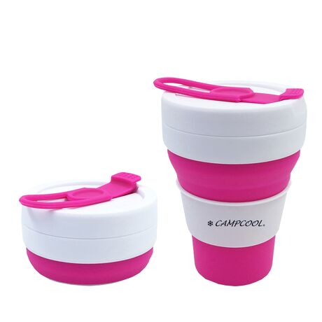 CAMPCOOL ΚΟΥΠΑ ΣΙΛΙΚΟΝΗΣ 475ml ΜΕ ΚΑΛΑΜΑΚΙ ΣΙΛΙΚΟΝΗΣ ΠΤΥΣΣΟΜΕΝΗ ΧΡΩΜΑΤΙΣΤΗ 21-34801