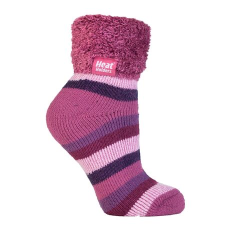 H.H.SOCKS LADIES LOUNGE PLUM 4879 HEAT HOLDERS 80021-PLUM 4879