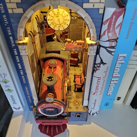 Rolife Time Travel 3D Wooden DIY Miniature House Book Nook TGB04