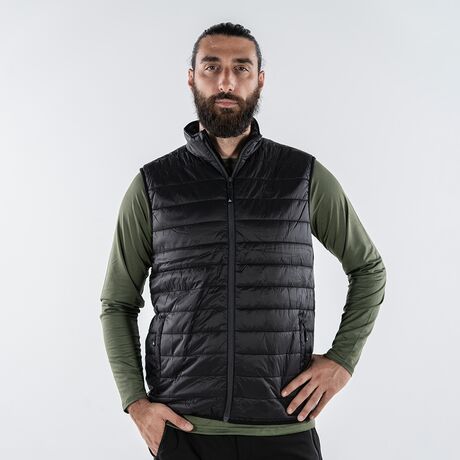 Αμάνικο Μπουφάν Puffer Ανδρικό Padded Idi Μαύρο APU 80537