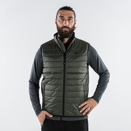 Αμάνικο Μπουφάν Puffer Ανδρικό Padded Idi Χακί APU 80537