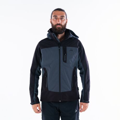 Τζάκετ Αδιάβροχο Αντιανεμικό Softshell Γκρι - Μαύρο Himalaya II APU 80535