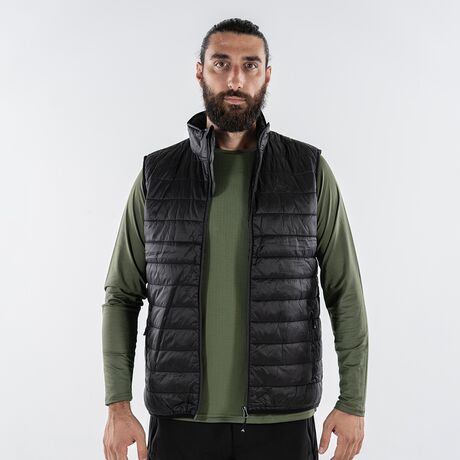 Αμάνικο Μπουφάν Puffer Ανδρικό Padded Idi Μαύρο APU 80537
