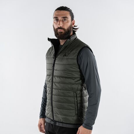 Αμάνικο Μπουφάν Puffer Ανδρικό Padded Idi Χακί APU 80537