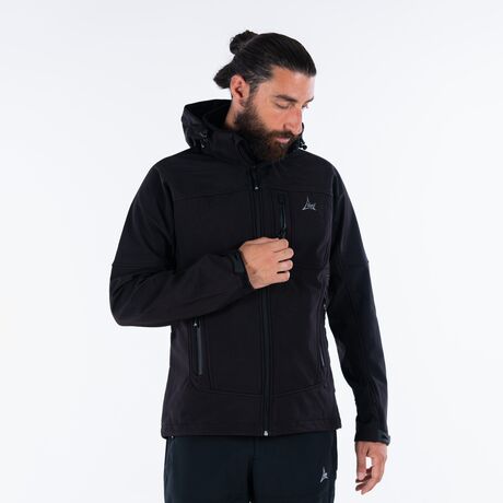 Τζάκετ Αδιάβροχο Αντιανεμικό Softshell Μαύρο Himalaya II APU 80535