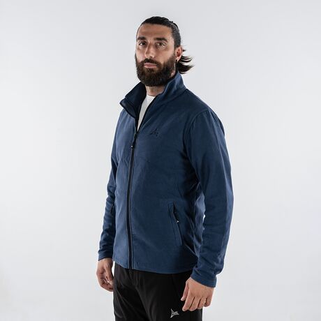 Ζακέτα Ανδρική Fleece Με Φερμουάρ Μπλε APU 80525Ζακέτα Ανδρική Fleece Με Φερμουάρ Μπλε APU 80525