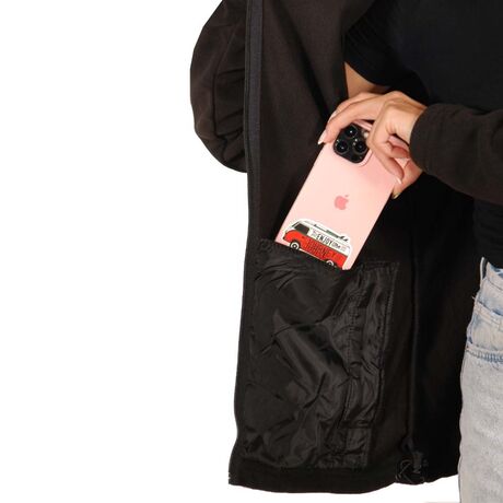 Ζακέτα Γυναικεία Fleece Nanga Μαύρη APU 80536