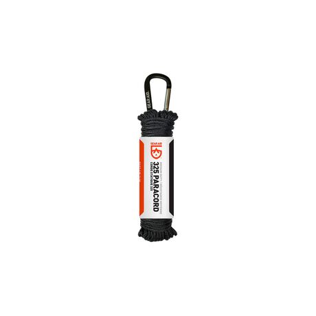 Σχοινί Επιβίωσης Υψηλής Αντοχής 15m 325 Paracord Μαύρο GEAR AID 21275