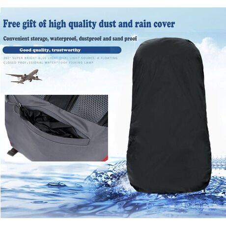 Σακίδιο πεζοπορίας, αδιάβροχο Daypack 60L Camping 1488 Σκούρο μπλε Σακίδιο πεζοπορίας, αδιάβροχο Daypack 60L Camping 1488 Σκούρο μπλε