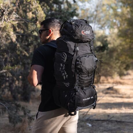 Σακίδιο πλάτης ορειβατικό υπαίθριο αδιάβροχο 990 90L μαύρο Σακίδιο πλάτης ορειβατικό υπαίθριο αδιάβροχο 990 90L μαύρο